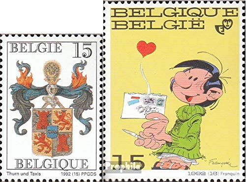 Prophila Collection Bélgica 2535,2536 (Completa.edición.) 1992 Thurn y Taxis, filatelia (Sellos para los coleccionistas) historietas