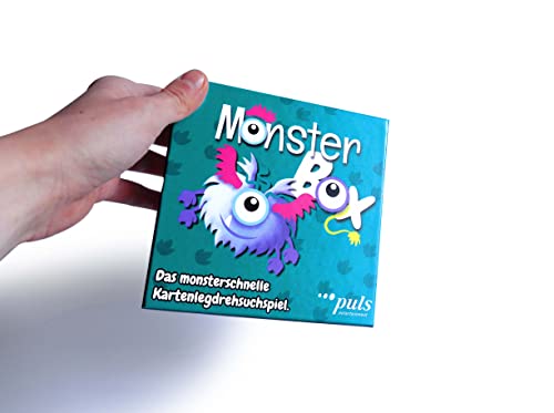 puls entertainment Monster Box-Juego de búsqueda monstruosa de KartLegDrehSuchspiel. (67676)