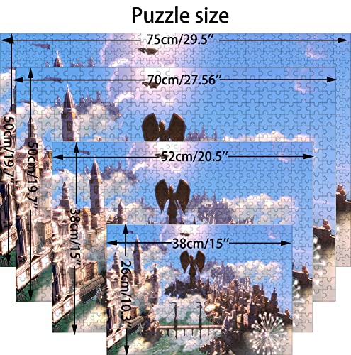 Puzzle 1000 Piezas para Adultos, Puzzle Bioshock Infinite, Pequeña Mini Rompecabezas Juego Educativo para Adolescentes Rompecabezas de Desafío de Vacaciones 38X26cm