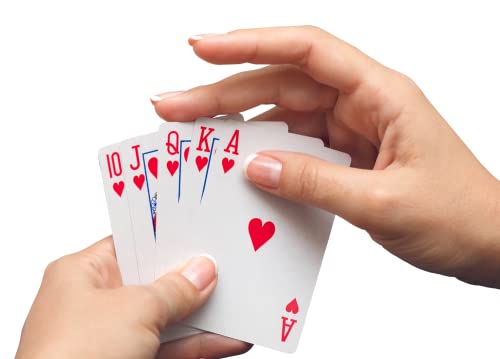 Ramino - Juego de cartas francesas - 2 barajas de 52 cartas + 2 mate rojo/azul - Poker, Scala 40, Bridge, Texas Hold'em, Burraco, Durak, Mau Mau, Skat, Canasta