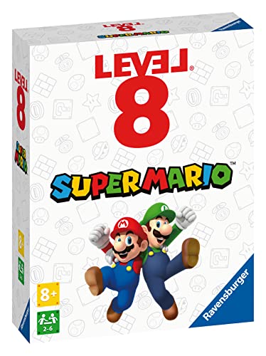 Ravensburger 27343-Super Mario Level 8, el emocionante Juego de Cartas para 2-6 Jugadores a Partir de 8 años, Multicolor (27343)
