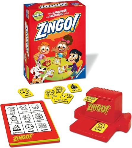 Ravensburger Juego de Bingo Zingo, Juguetes educativos y de Aprendizaje para niños a Partir de 4 años, niños y niñas