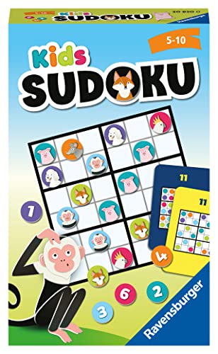 Ravensburger - Kids Sudoku, Formato Compacto, 2-4 Jugadores, Edad Recomendada 5+, 20872 2