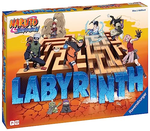 Ravensburger – Laberinto Mágico Naruto Shippuden, Juego de mesa, De 2 a 4 Jugadores, 7+ Años