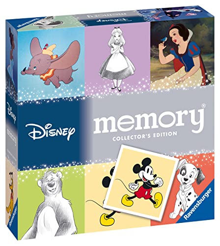 Ravensburger - Memory Disney Classic Collector's Edition, 64 Tarjetas, Juegos de Mesa, 3+ Años