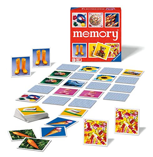 Ravensburger - Memory Junior, Juego Memory para Niños y Familias, Edad Recomendada 4+, 64 Cartas de Juego, 20880 7
