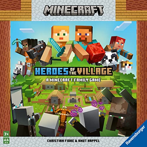 Ravensburger - Minecraft Heroes of the Village, Versión Española, Juegos de Mesa De Estrategia, 1-4 Jugadores, 7+ Años