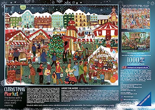 Ravensburger - Puzzle Mercados de Navidad, 1000 Piezas, Puzzle Adultos