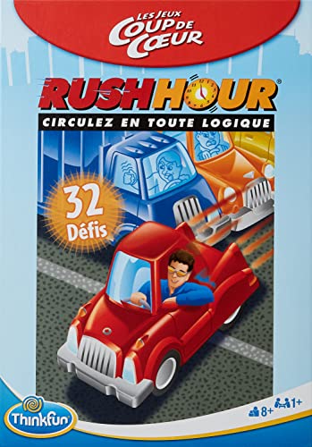 Ravensburger - Rush Hour - Juego de lógica - Thinkfun - Versión 1 Jugador y más - A Partir de 8 años - Mixto - 76485 - versión Francesa