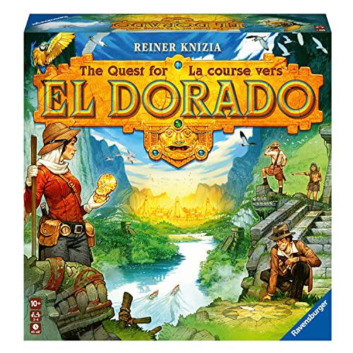 Ravensburger The Quest for El Dorado - Juegos de Mesa de Estrategia para Adultos y niños a Partir de 10 años, de 2 a 4 Jugadores