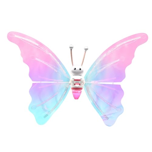 Raxove Ilumina Las alas de Mariposa | Disfraz de Mariposa en Movimiento con alas para niñas,Disfraz de Hada con diseño de iluminación, Regalo de alas de Hada LED para cumpleaños de niñas y niños