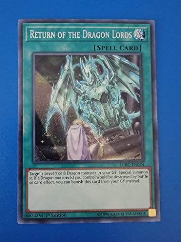 Regreso de los Señores Dragones - LCKC-EN074 - Colección Legendaria Kaiba - Secret Rare - 1ª edición