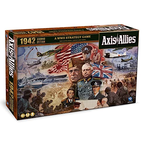 Renegade Game Studios Axis & Allies: Segunda edición de 1942, juego de mesa de estrategia de miniaturas de la Segunda Guerra Mundial, Renegade, a partir de 12 años, 2-5 jugadores, 3-4 horas