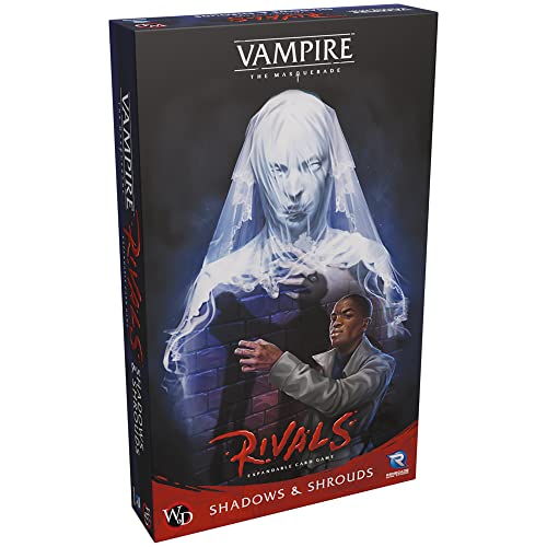 Renegade Game Studios Vampire: The Masquerade Rivals: Shadows and Shrouds Juego de cartas expandible,Expansión a Vampiro: The Masquerade Rivals Core Game. A partir de 14 años, 30-70 minutos, multi