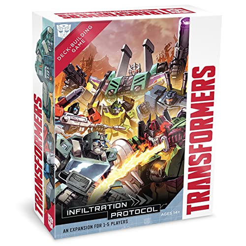 Renegade Games Studio Transformers Juego de construcción de mazos: expansión de protocolo de infiltración - Edades 14+, 1-5 jugadores