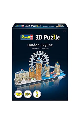 Revell- Horizonte de Londres, Ancho 53,5cm 3D Puzzle, Multicolor (00140)
