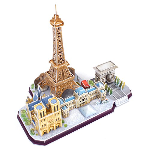 Revell- Horizonte de Paris, Ancho 38,1cm 3D Puzzle, Multicolor (00141)