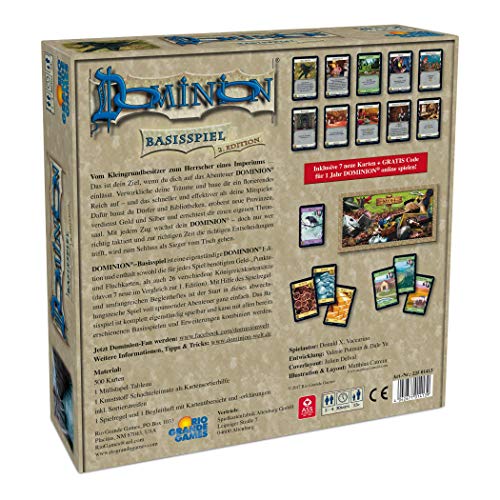 Rio Grande Games 22501413 – Dominion Base – Segunda Edition, Familias Juego de Estrategia (edición Alemana)
