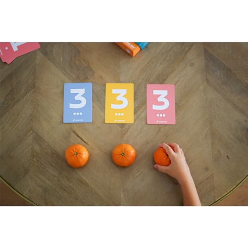 Rocket Kidz - Mis Primeras Matemáticas: Números y Sumas - 60 Tarjetas Bits para la Estimulación Temprana del Pensamiento Matemático de bebés y niños pequeños [Métodos Montessori y ABN] [7 Idiomas]