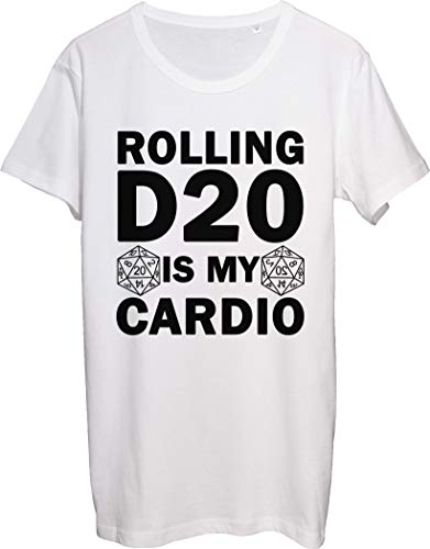 Rolling Dice is My Cardio Playing Board Games Day and Night - Camiseta para hombre