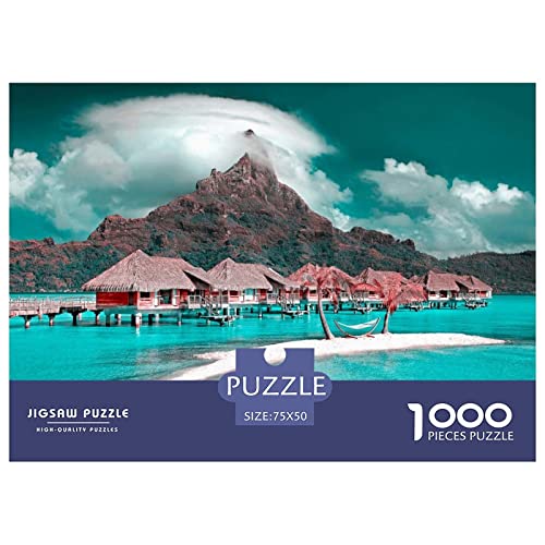 Rompecabezas 1000 Piezas- Maldives Resort Hotel -Desafiantes Rompecabezas para Adultos,Puzzle Clásico,Rompecabezas para Adultos A Partir De 8 Años。1000pcs (75x50cm)