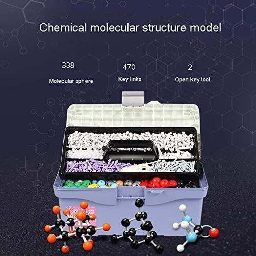 ROSG Modelo de Estructura Molecular química Modelo de Escala de Palo esférico Conjunto Molecular orgánico 810 Piezas Equipo Experimental