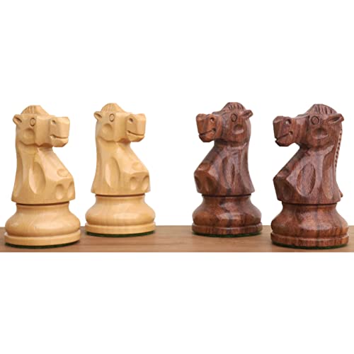 RoyalChessMall - Juego de piezas de ajedrez de madera Reykjavik de 3.8 pulgadas - Madera de Sheesham pesada - 4 reinas..