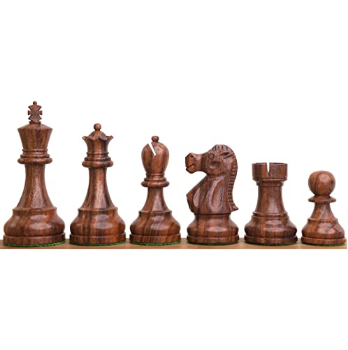 RoyalChessMall - Juego de piezas de ajedrez de madera Reykjavik de 3.8 pulgadas - Madera de Sheesham pesada - 4 reinas..