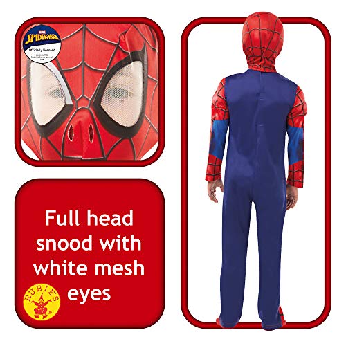 Rubie's 640895 SPIDERMAN - Disfraz infantil de Spiderman de Marvel, 140 cm de altura, 9 a 10 años , color/modelo surtido