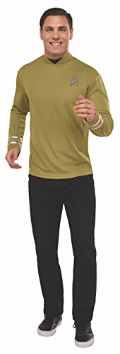 Rubie's 820171STD Deluxe Capitán Kirk Camisa Star Trek Adulto Disfraz, Hombre, Oro, Estándar
