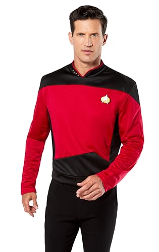 Rubie's 888979L Capitán Picard Deluxe Uniform Star Trek Disfraz para adultos, Hombre, Rojo, L