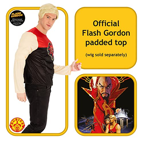Rubies Disfraz oficial de Flash Gordon Muscle Top, para adultos, talla estándar, Top musculoso. Oficial de DC Comics, para Carnaval, Navidad, Cumpleaños, Fiestas y Halloween.