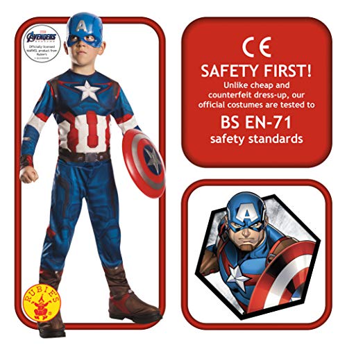 Rubies Escudo Capitán América Endgame para niños y niñas, Accesorio infantil, Oficial Marvel, Avengers para cumpleaños, navidad, regalos