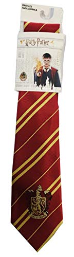 Sabor Corbata Adulto Casa Gryffindor con Emblema Original 140 cm Harry Potter Necktie