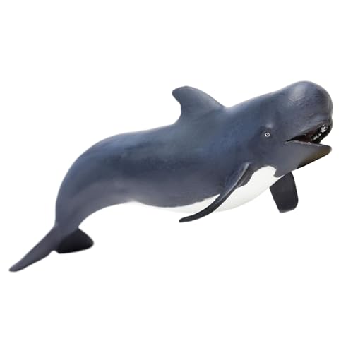 Safari Ltd.- Miniatura Sea Life Pilot Whale Animals, Color Gris, L (205629)