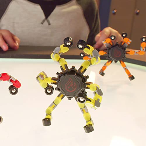 Sbabam, NinjaFlex, Robot Transformer, Juegos Ninja para Niños, Bolsitas de Juego de Quioscos, Juguete Robot Pack 3 Piezas, Regalo Niño Juguetes Ninja,a Partir de 3 años