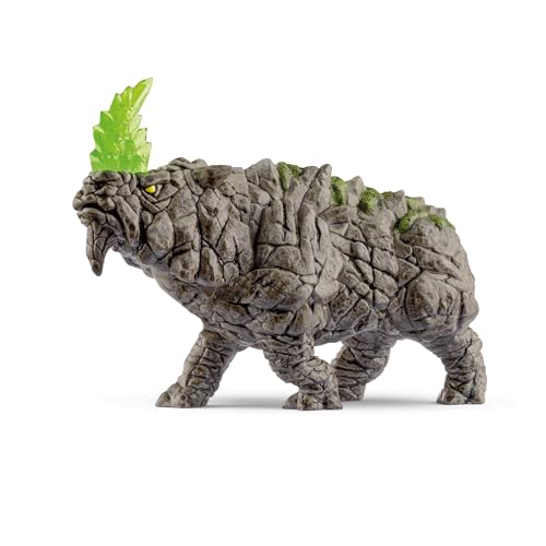 schleich 70157 Rinoceronte luchador, a partir de 7 años, ELDRADOR CREATURES - figura, 16 x 6 x 8 cm