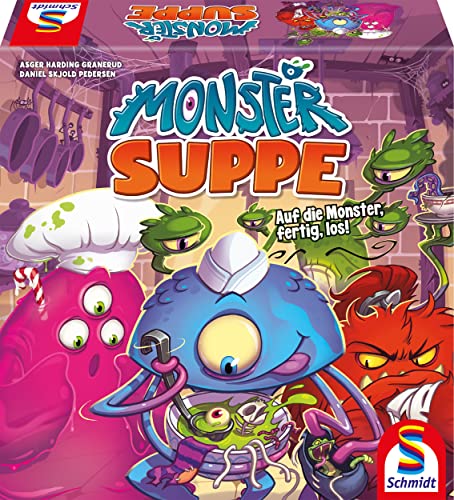 Schmidt Spiele- Monster Sopa de Monstruos, Juego Familiar para niños y Adultos, Multicolor (40627)