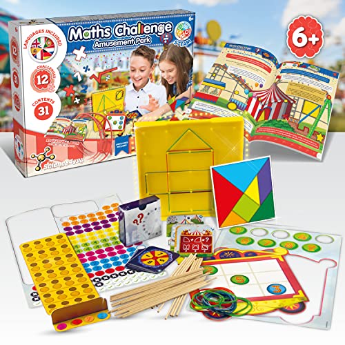 Science4you Desafio Matematico - Juguetes para Niños con Juegos Educativos 5 6 7 8+ años - 12 Juegos Matemáticos Montessori para Niños - Juego de Mesa para Niños 5 6 7 8+ años