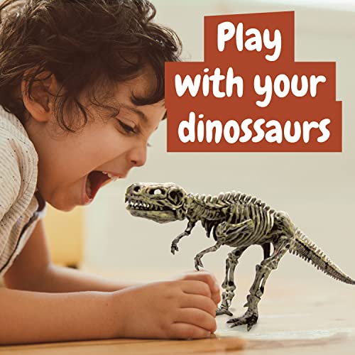 Science4you Excavación Fósiles Dinosaurios 3 en 1 - Juguete Dinosaurios para Niños 5-10 Años - Juego Arqueologia con 37 Piezas, T Rex, Triceratops y Stegosaurus - Jurassic Kit Experimentos