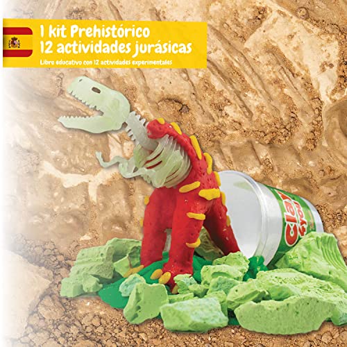 Science4you - Mundo Jurasico para Niños - Juego Paleontologia con 12 Experimentos: Kit Excavacion con Fosiles de Dinosaurios y Volcán para Niños, Juegos Educativos para Niños 8 Años