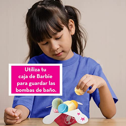 Science4you Super Barbie SPA Zen - Kit de Manualidades para Niñas 7-9+ años de la Barbie Princesa - Hace Bombas de Baño, Jabones, Aceite de Masaje y Mucho Más - Regalos de Barbies, 3511