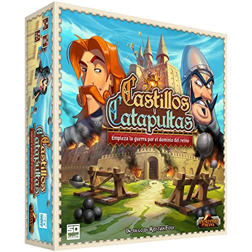 SD GAMES Castillos Y CATAPULTAS - Juego de Construcción, Batallas y Habilidad, 2 ó más Jugadores a Partir de 8 Años
