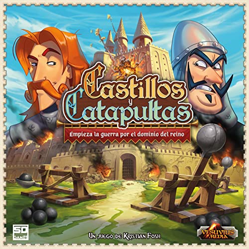 SD GAMES Castillos Y CATAPULTAS - Juego de Construcción, Batallas y Habilidad, 2 ó más Jugadores a Partir de 8 Años
