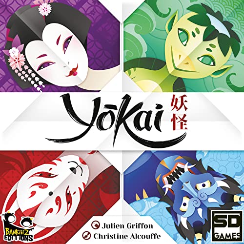 SD GAMES - Juego de Cartas Yokai - Juego Cooperativo de Ambientación Japonesa - 12x12x4cm