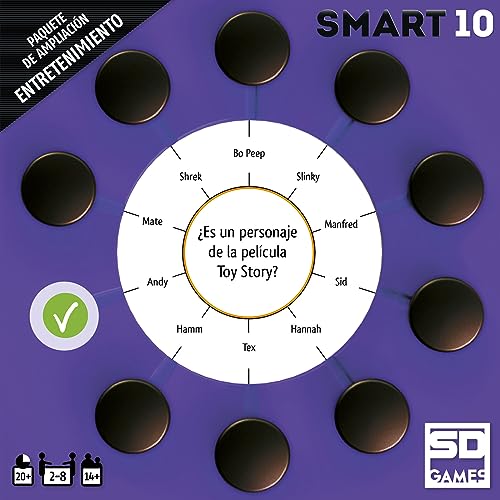 SD GAMES Juego De Mesa Smart 10 Entretenimiento. Paquete De Ampliacion