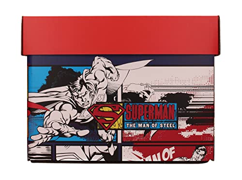 Sd Toys - Superman, Caja con Tapa para Cómics, Rojo, 22 x 30 x 41 cm