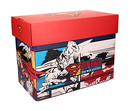 Sd Toys - Superman, Caja con Tapa para Cómics, Rojo, 22 x 30 x 41 cm