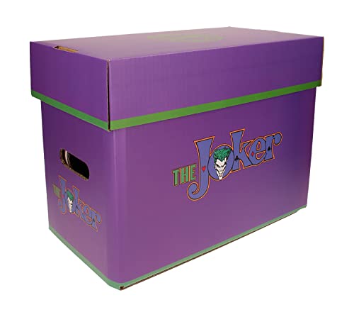 SD TOYS - The Joker, Caja con Tapa para Cómics, Violeta, 22 x 30 x 41 cm