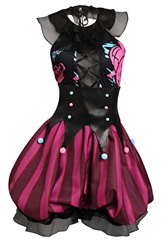 Seaehey Jinx - Vestido de cosplay de Jinx para disfraz de bruja de Caitlyn, disfraz de carnaval, Navidad, cosplay